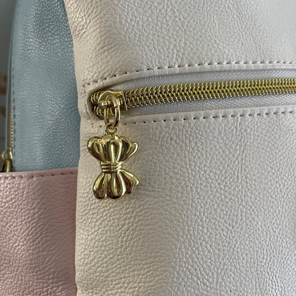 Betsey Johnson Floral Appliqué Mini Backpack Pastel Colorful Kawaii Whimsical - Picture 5 of 14